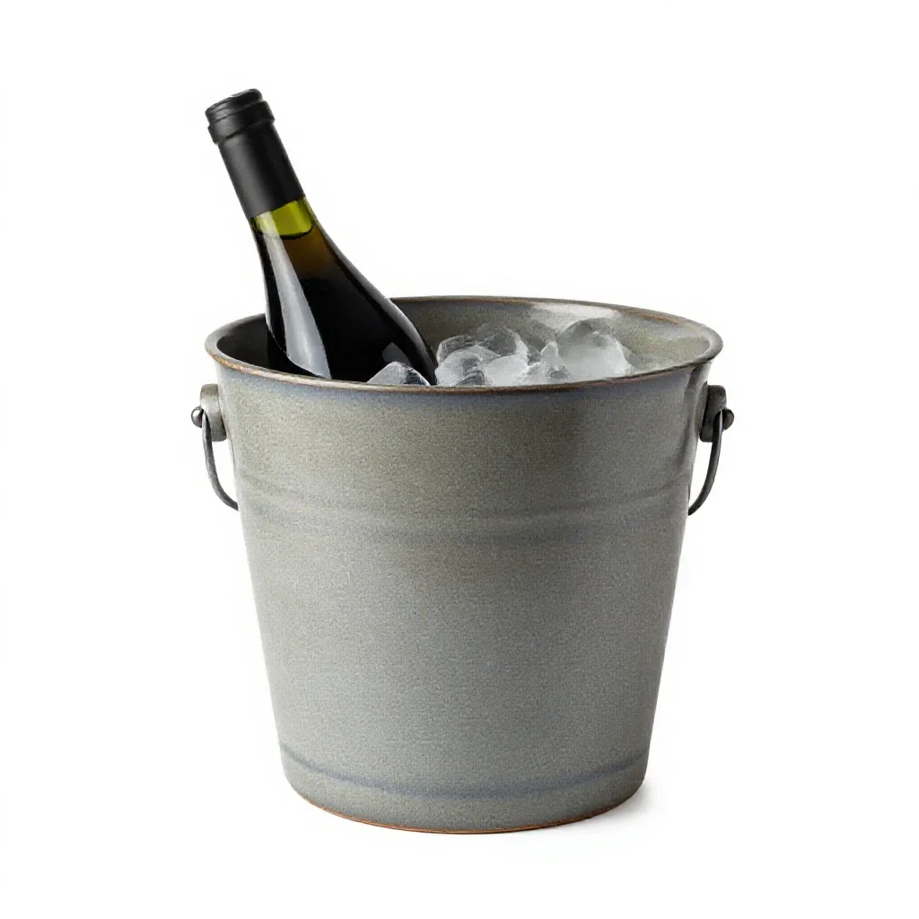 Wine bucket isolated on a white background