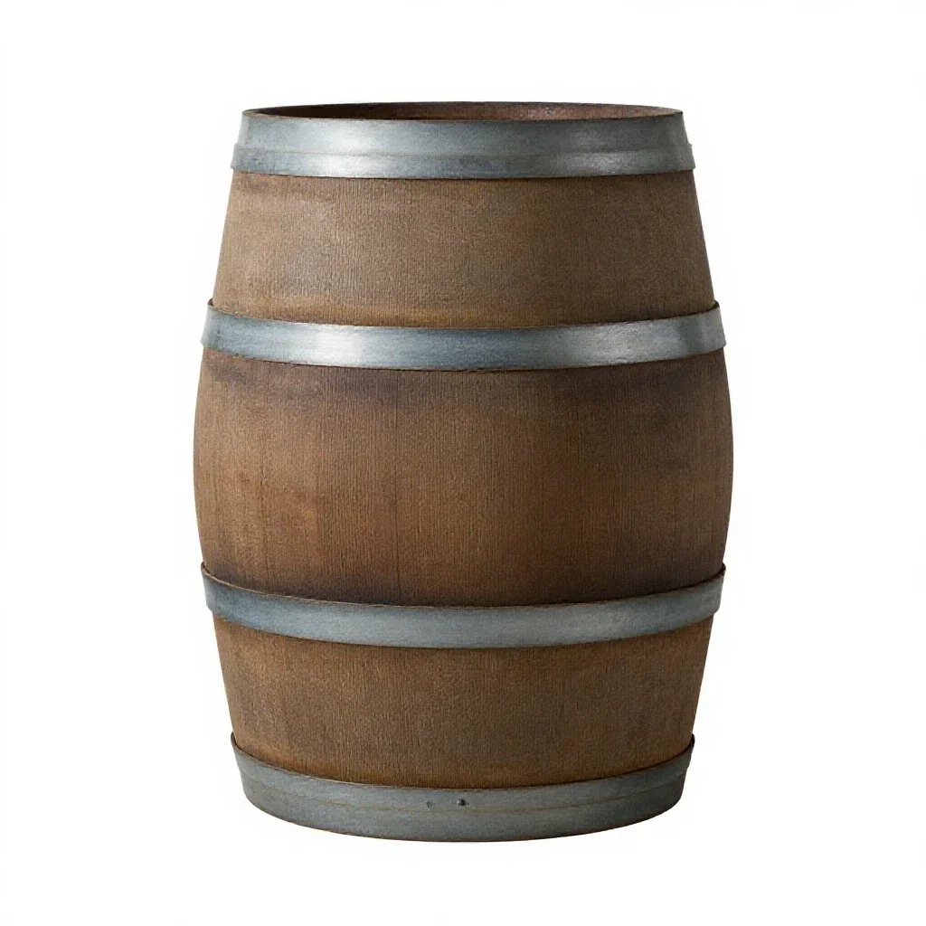 Wine cask isolated on a white background