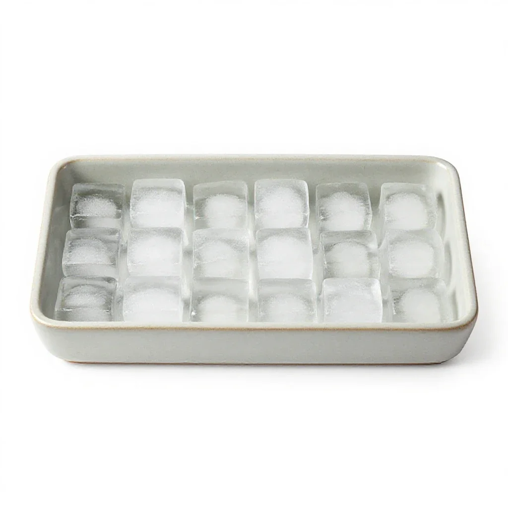 Icetray isolated on a white background