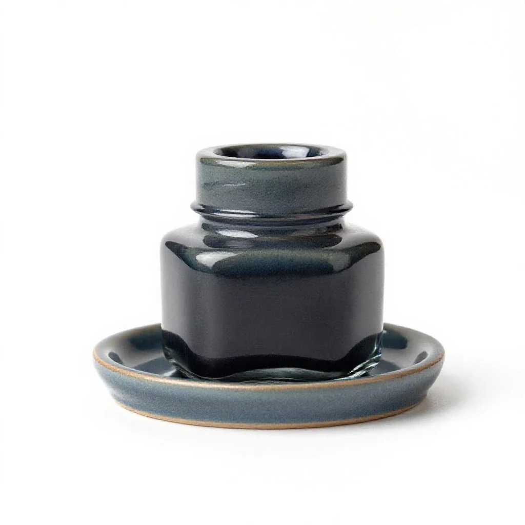 Inkstand isolated on a white background