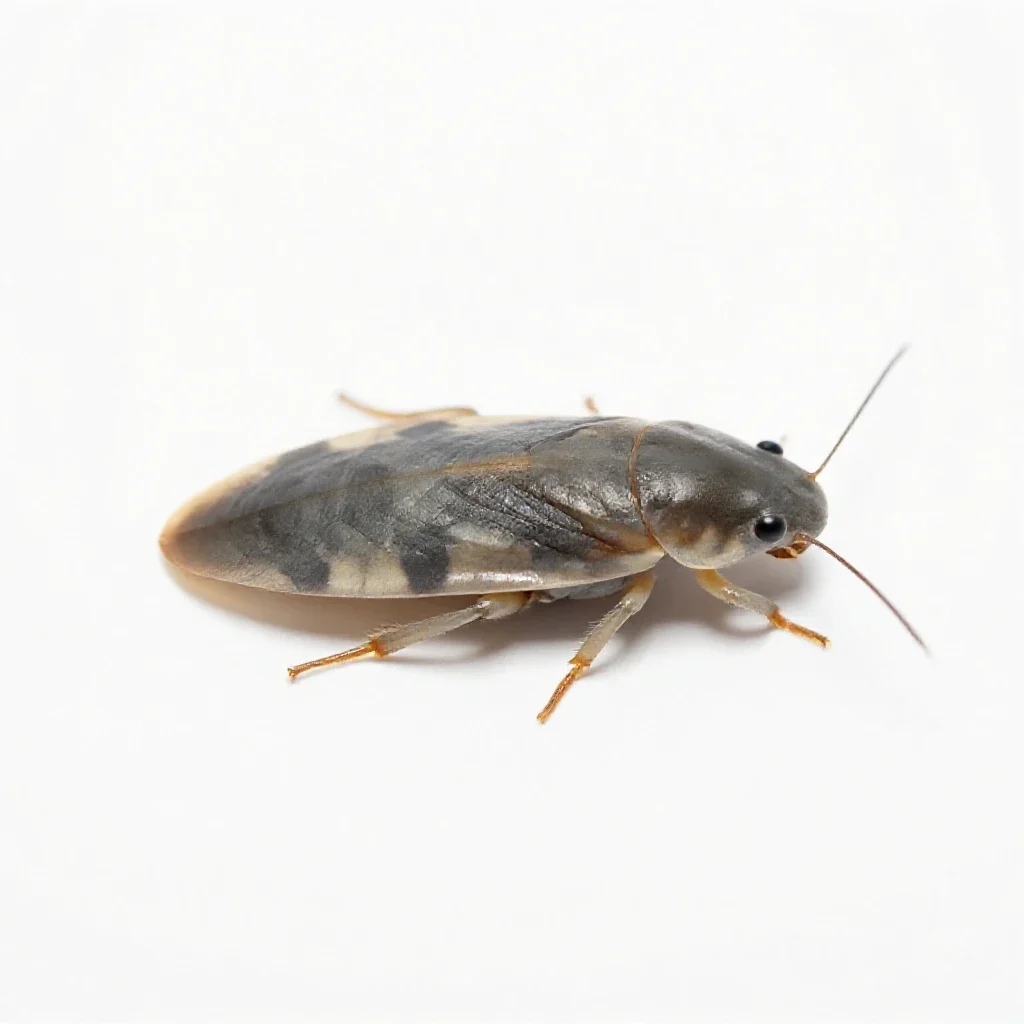 Backswimmer isolated on a white background