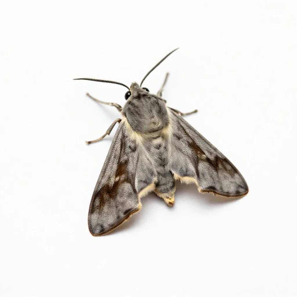 Bee moth isolated on a white background