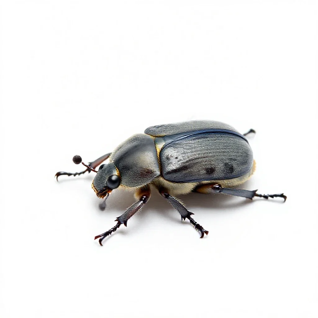 Blister beetle isolated on a white background
