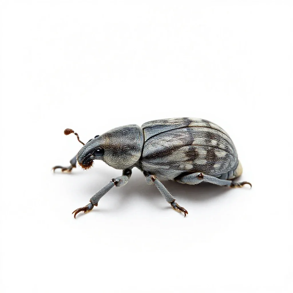 Boll weevil isolated on a white background
