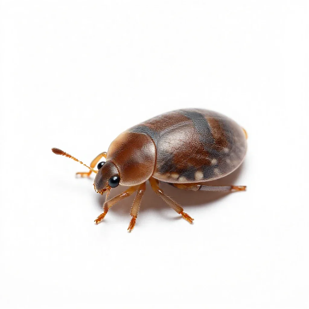 Brown soft scale isolated on a white background