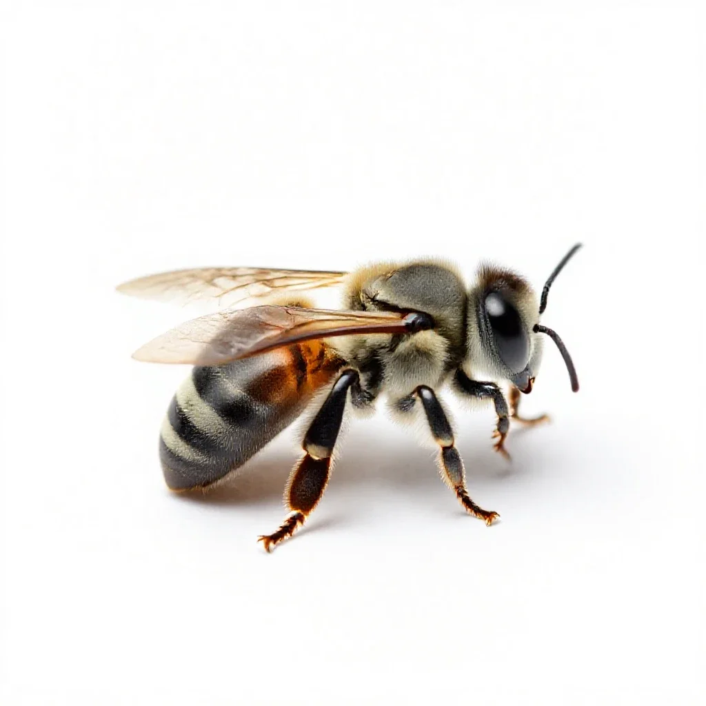 Carpenter bee isolated on a white background