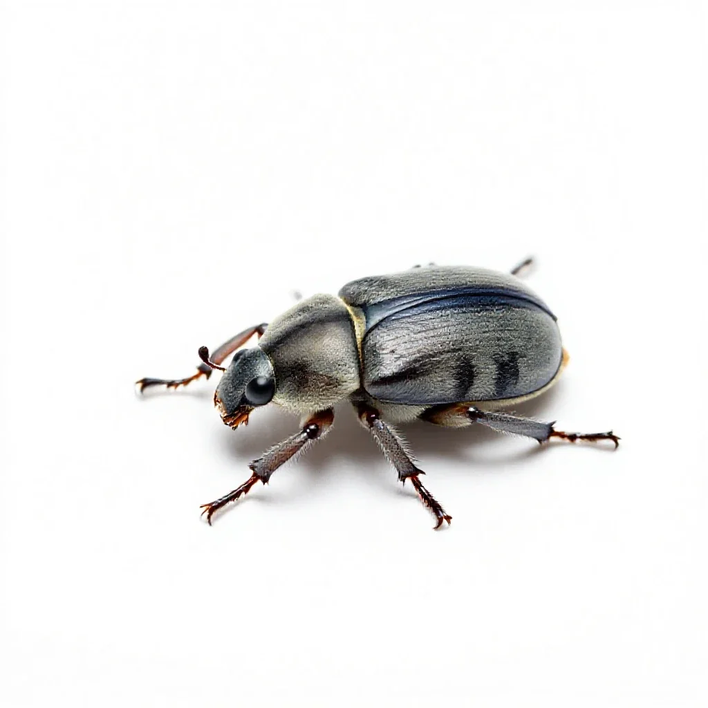 Carpet beetle isolated on a white background