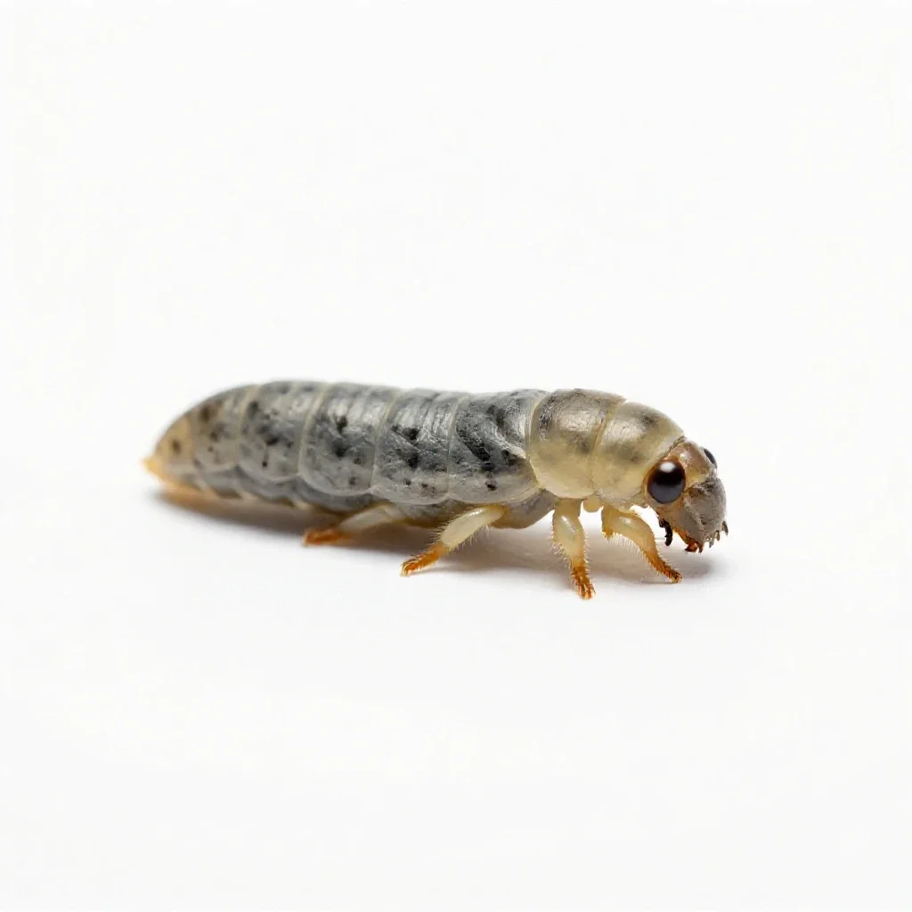 Casemaking clothes moth isolated on a white background