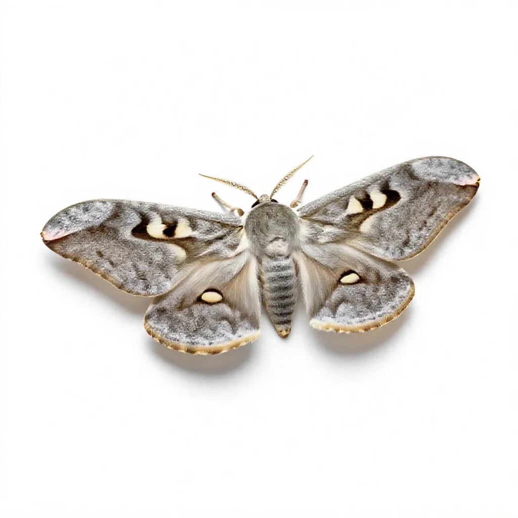 Cecropia isolated on a white background