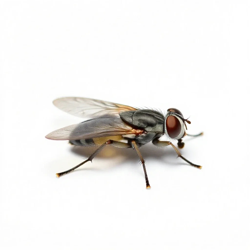 Chalcis fly isolated on a white background