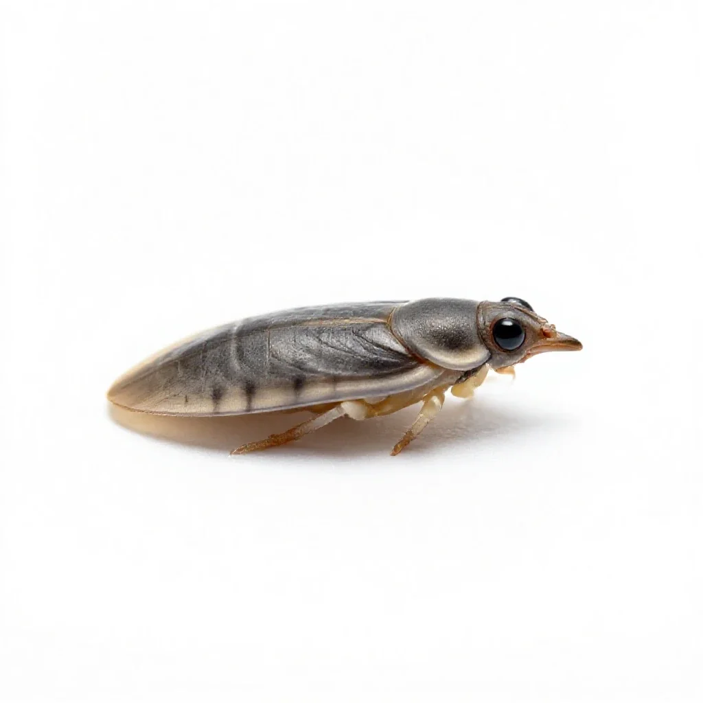 Chicken louse isolated on a white background