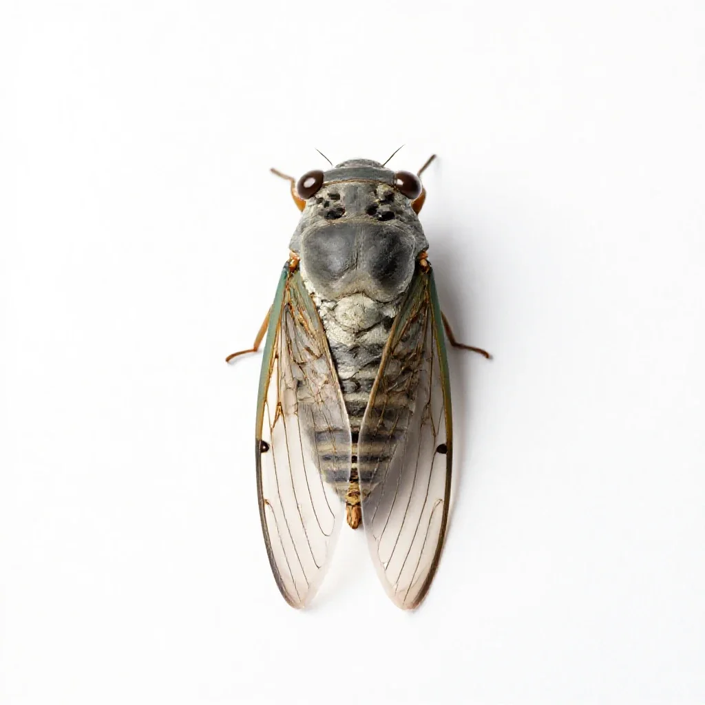 Cicada isolated on a white background