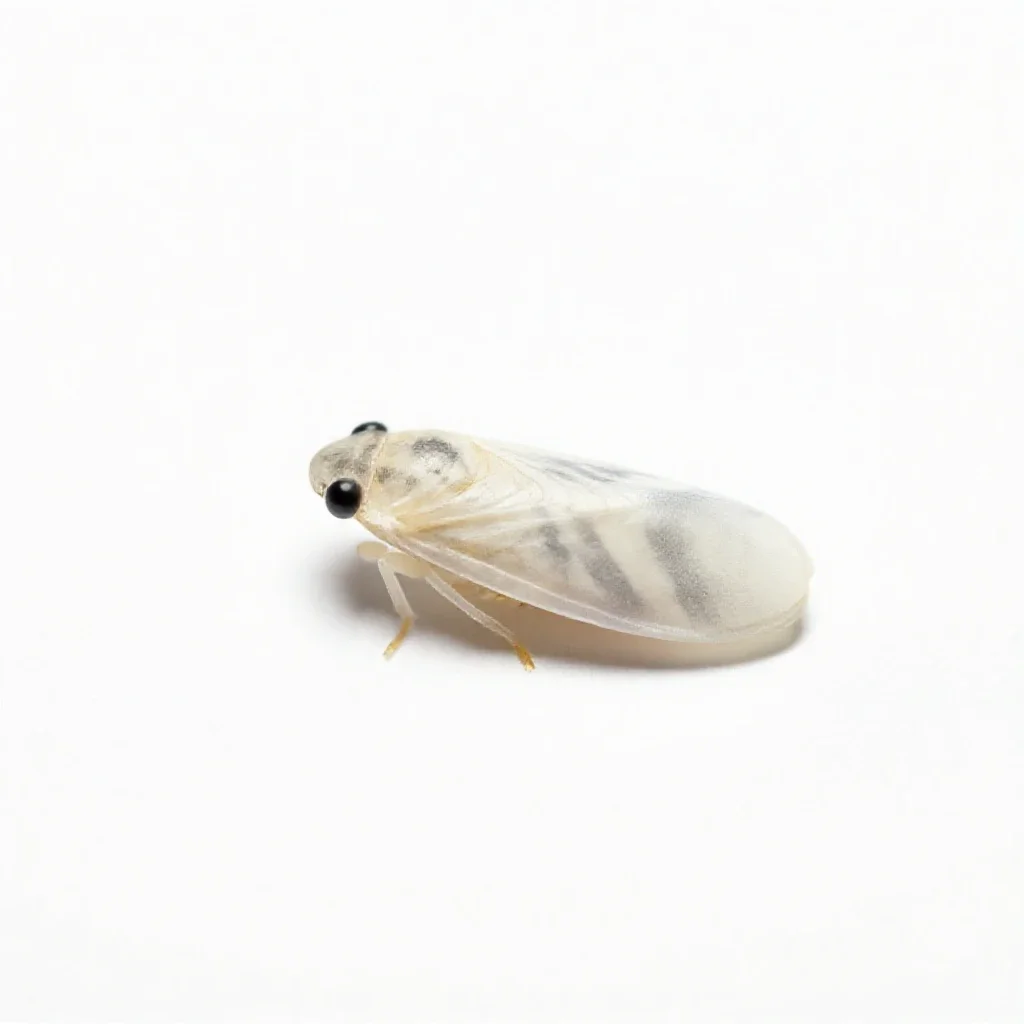 Citrus whitefly isolated on a white background