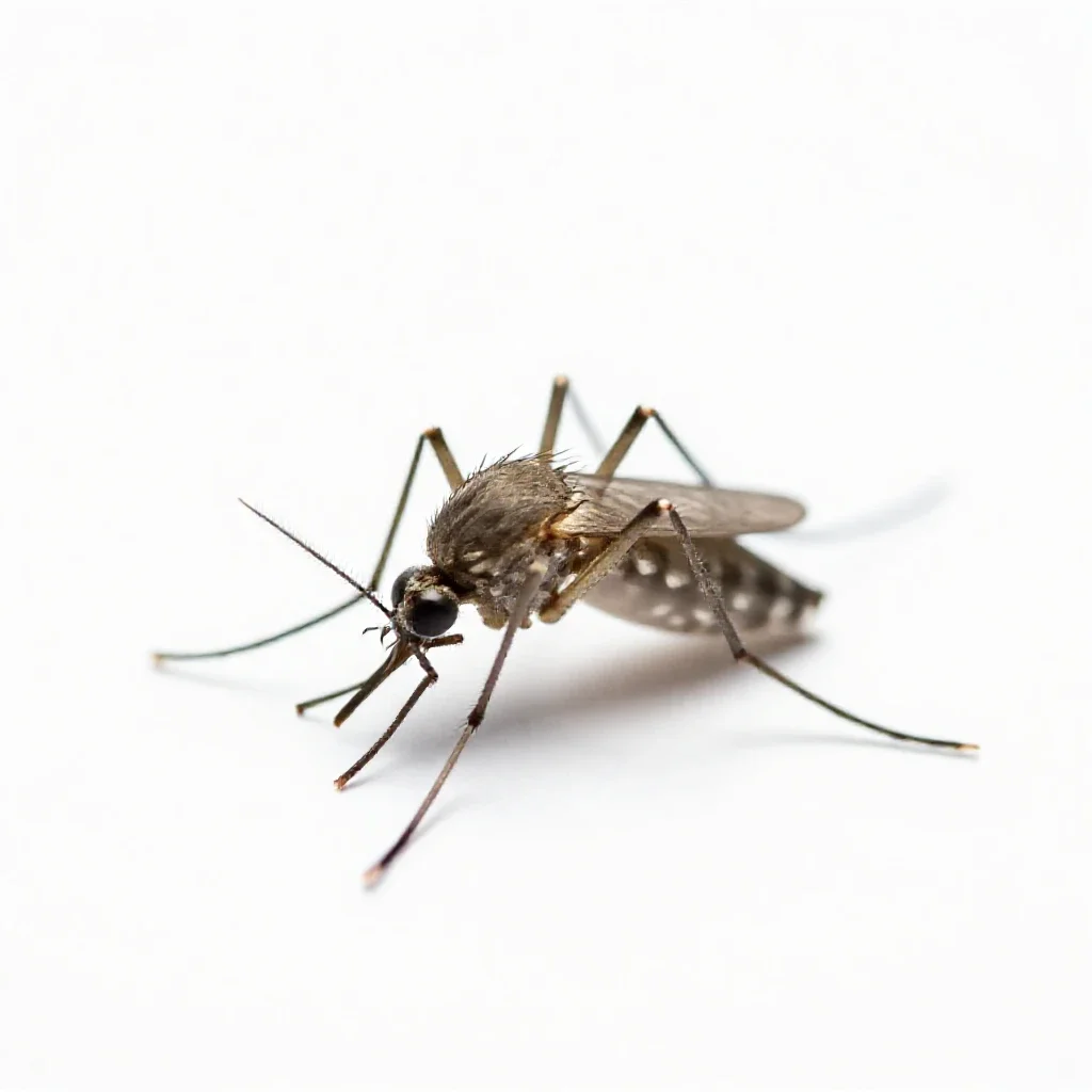 Common mosquito isolated on a white background
