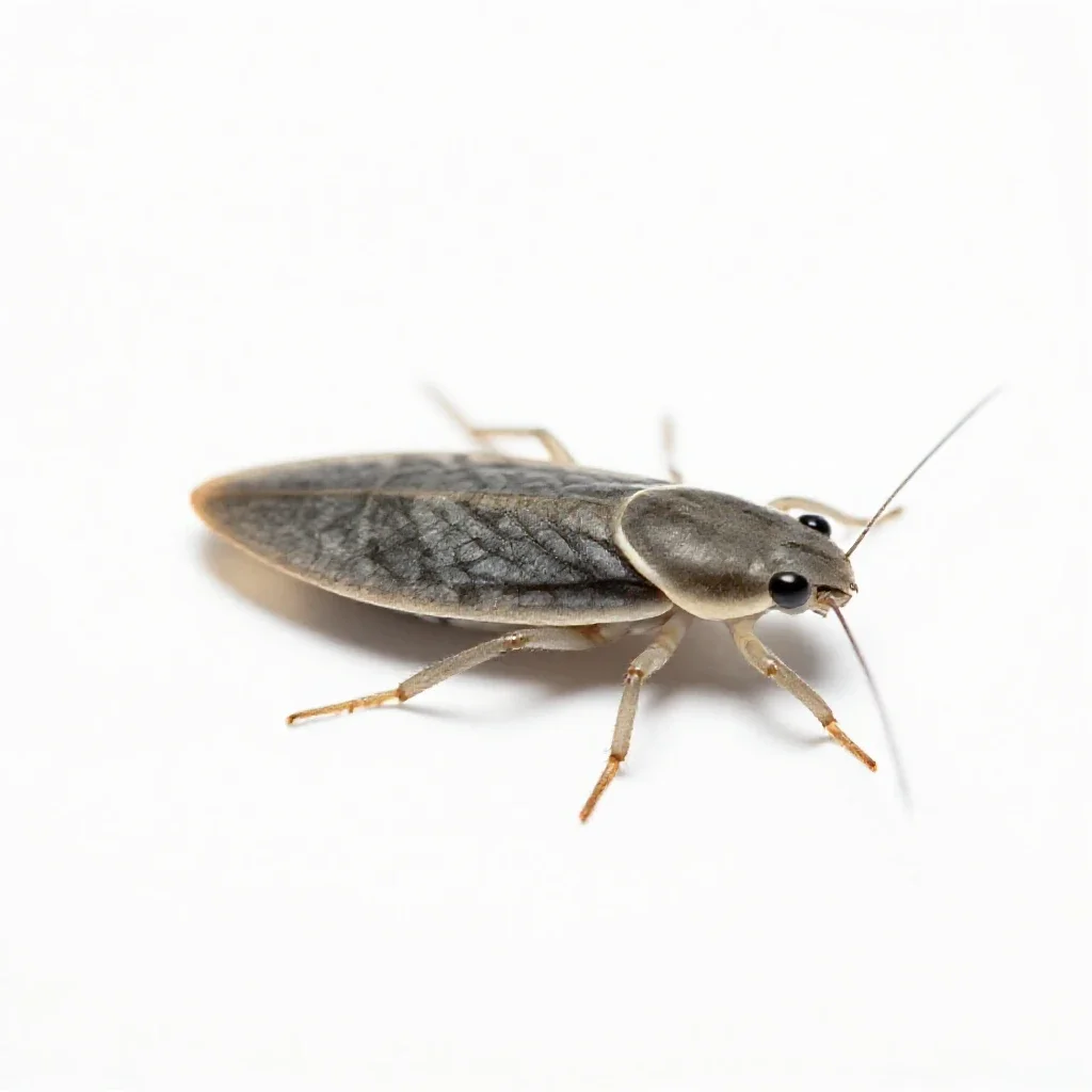 Common pond-skater isolated on a white background