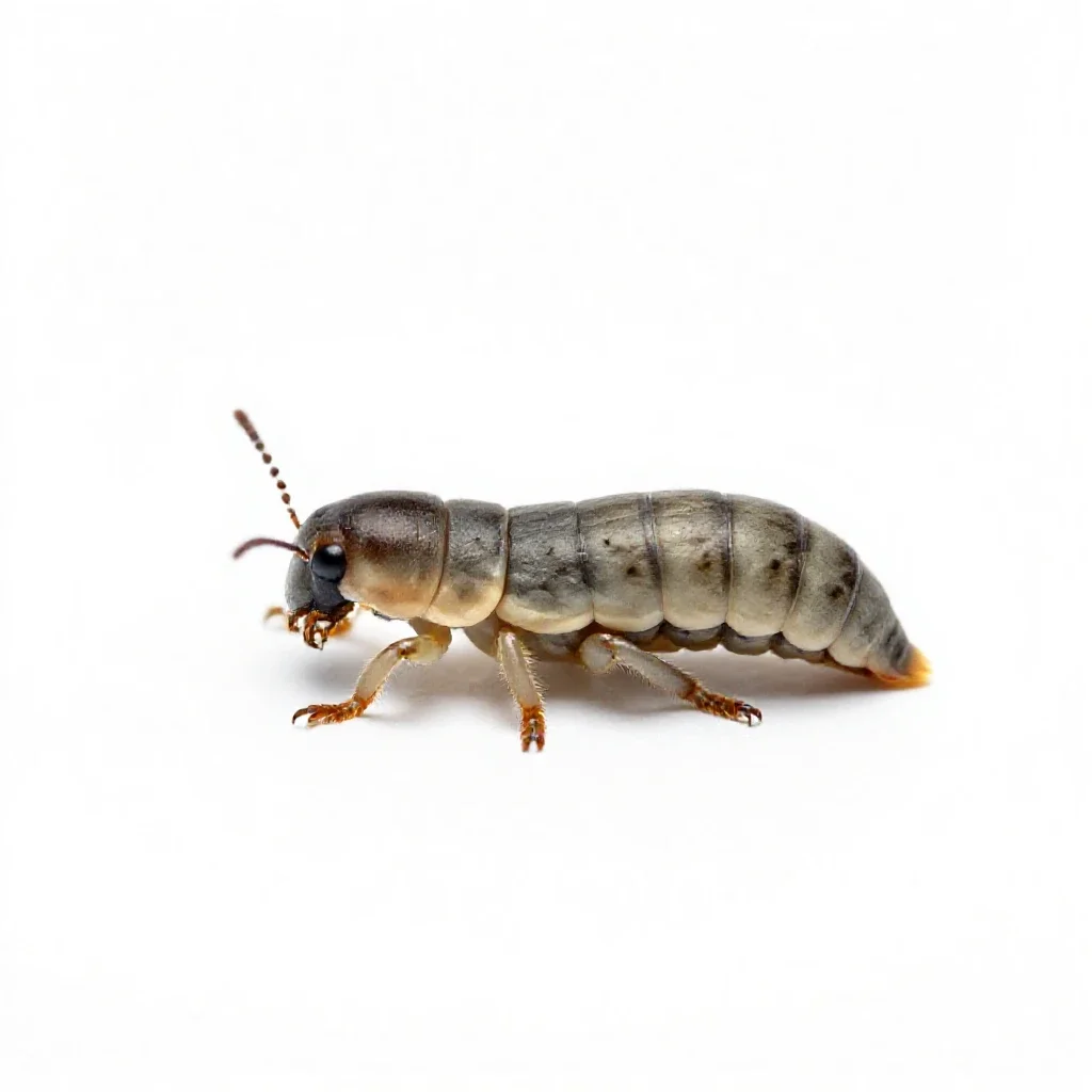 Corn borer isolated on a white background