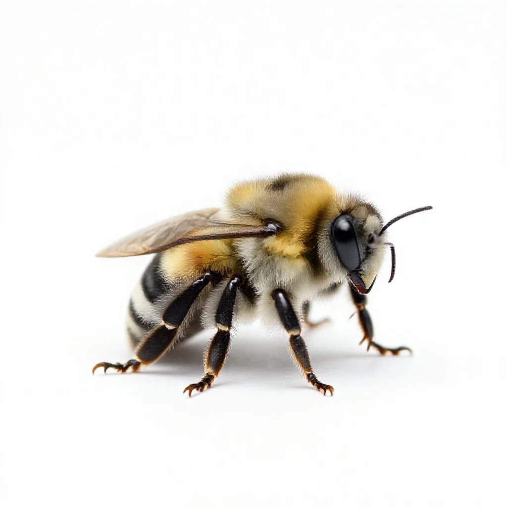 Cuckoo-bumblebee isolated on a white background