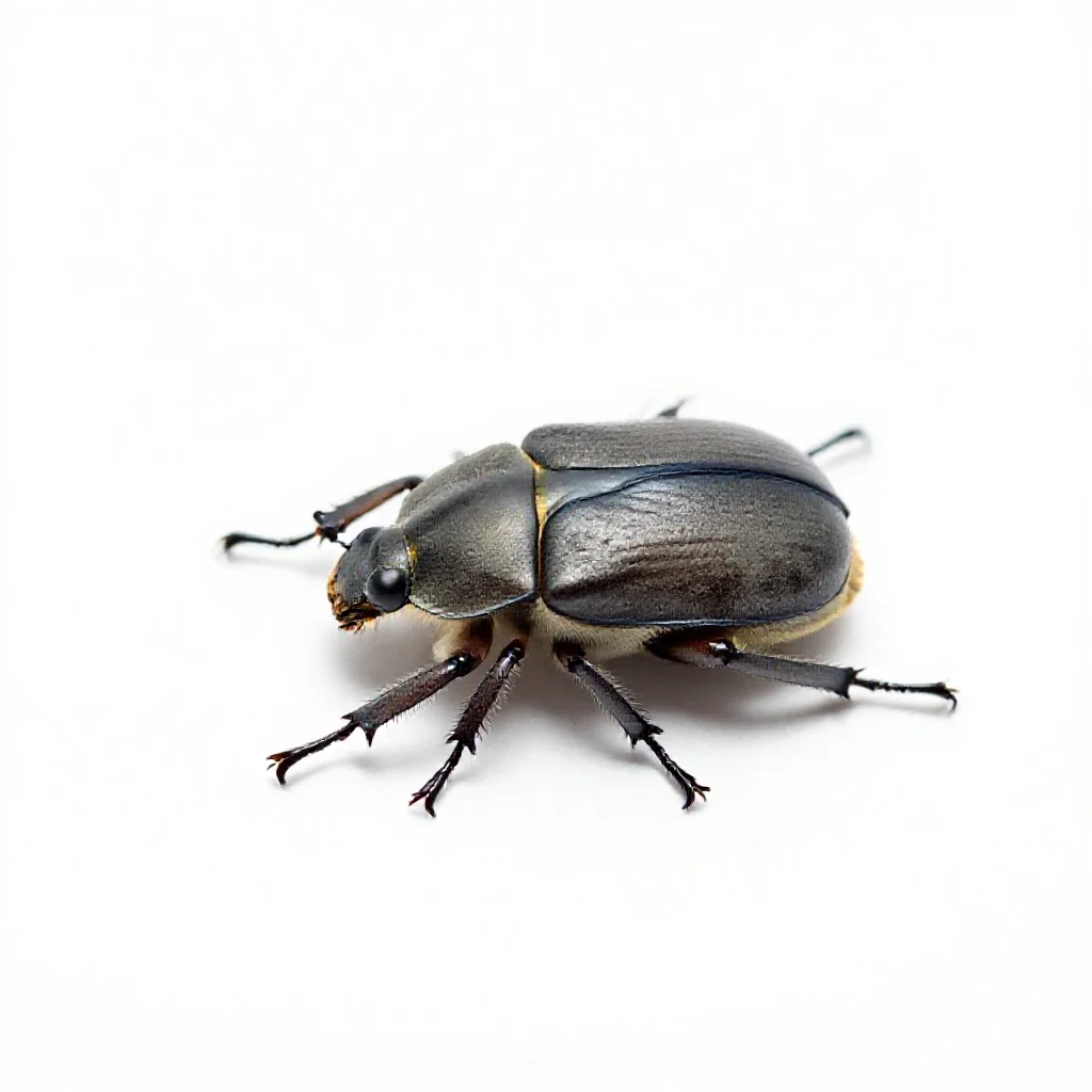 Darkling beetle isolated on a white background