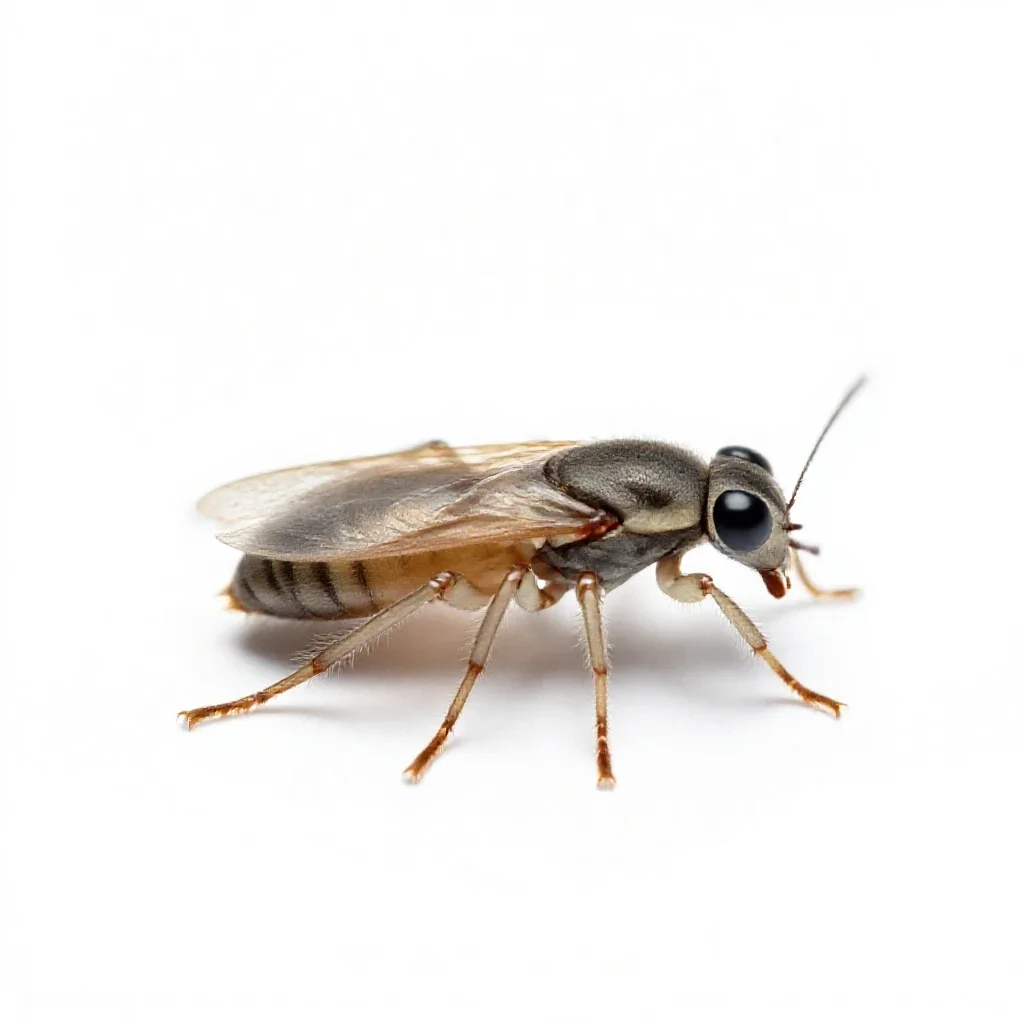 Dog flea isolated on a white background