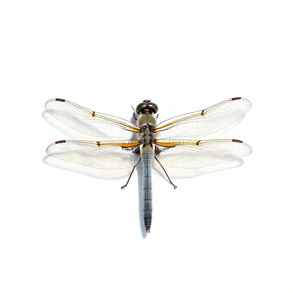 Dragonfly isolated on a white background