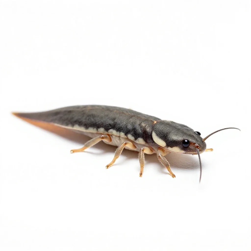 Firebrat isolated on a white background