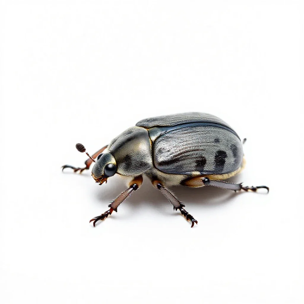 Flea beetle isolated on a white background
