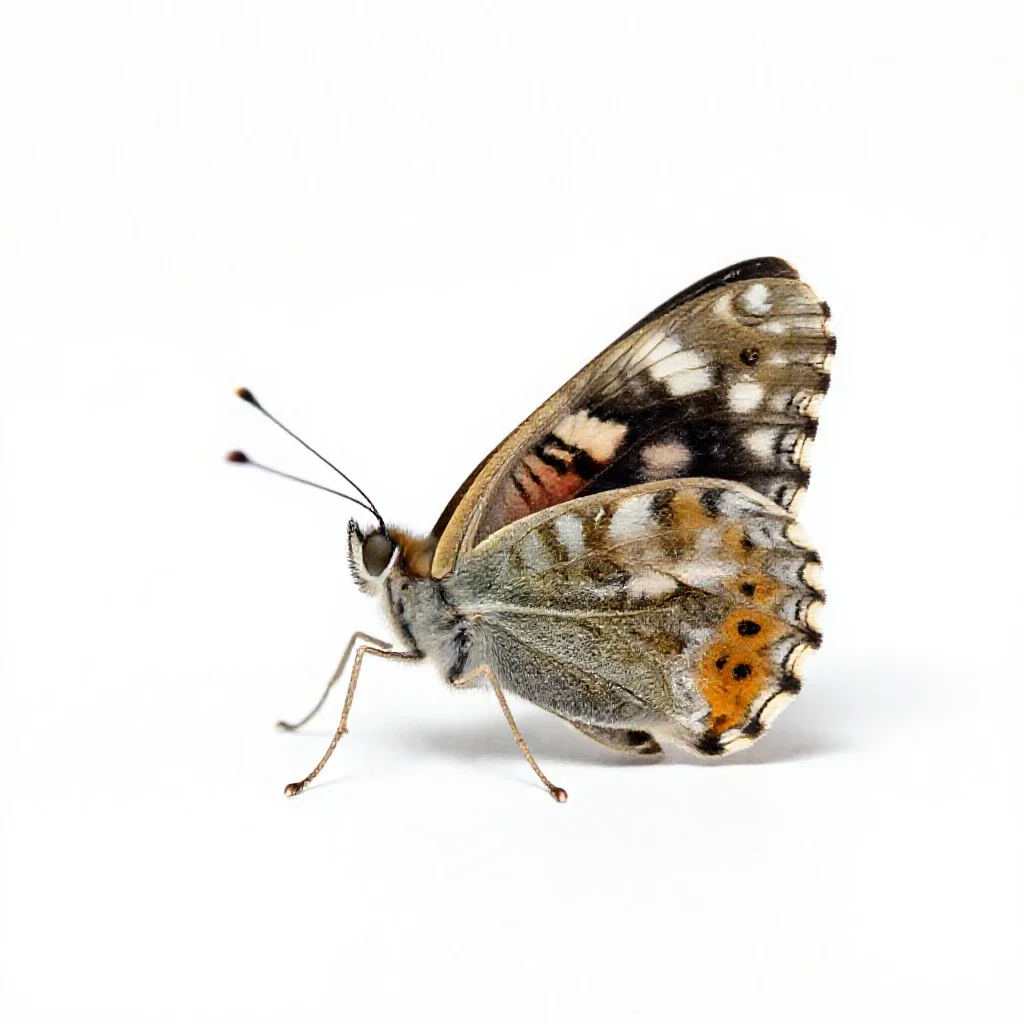Fritillary isolated on a white background