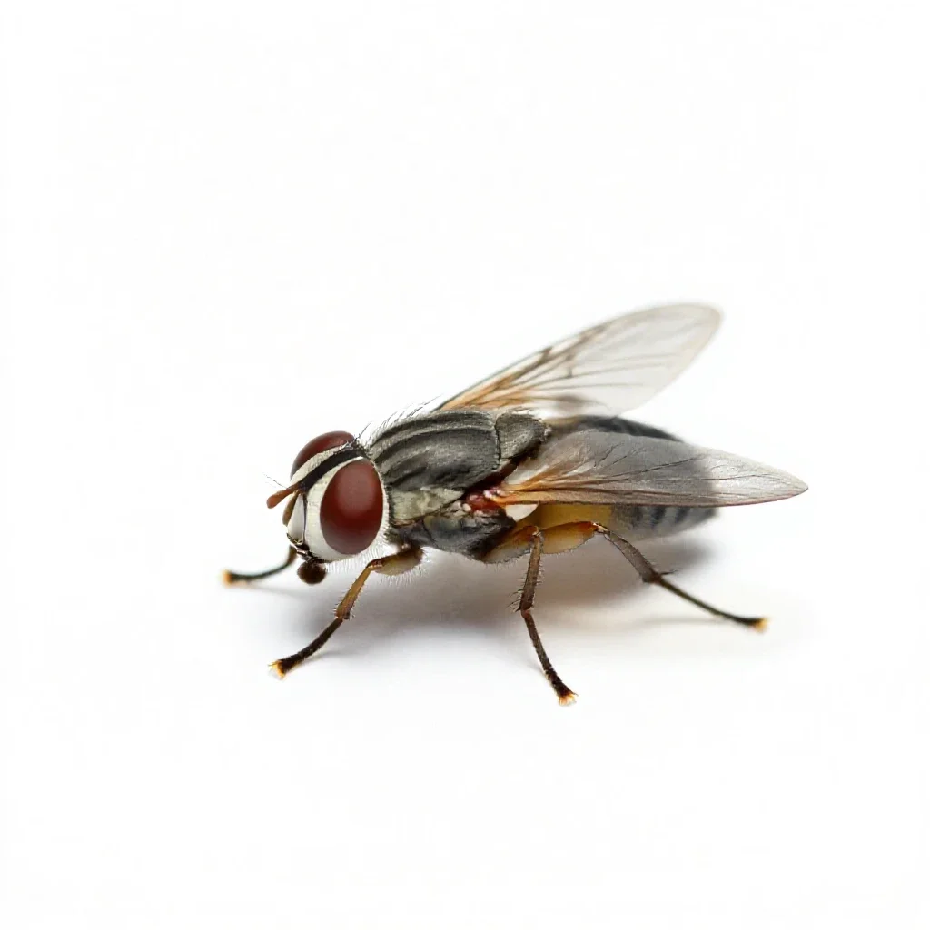 Fruit fly isolated on a white background