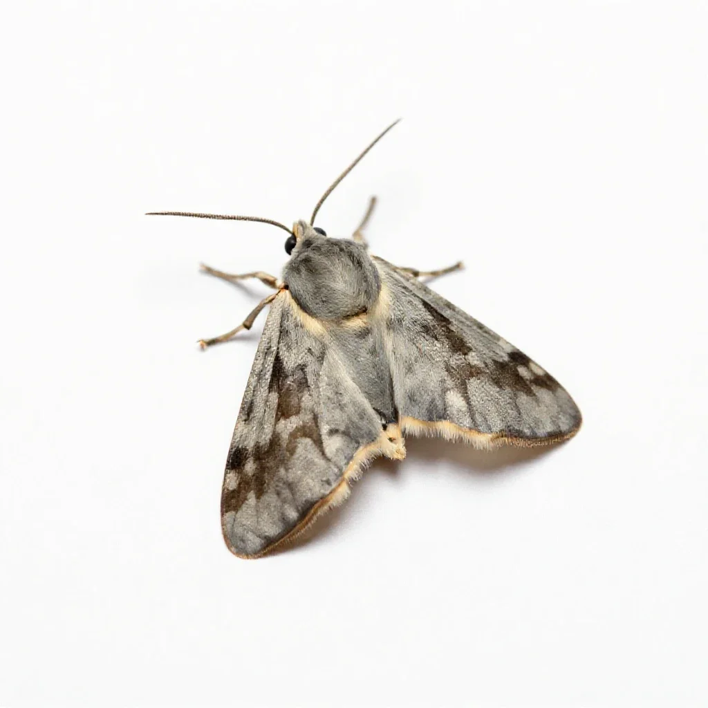 Gelechiid isolated on a white background