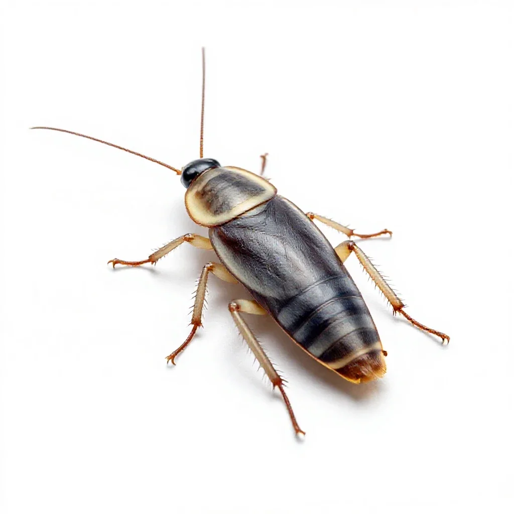 Giant cockroach isolated on a white background