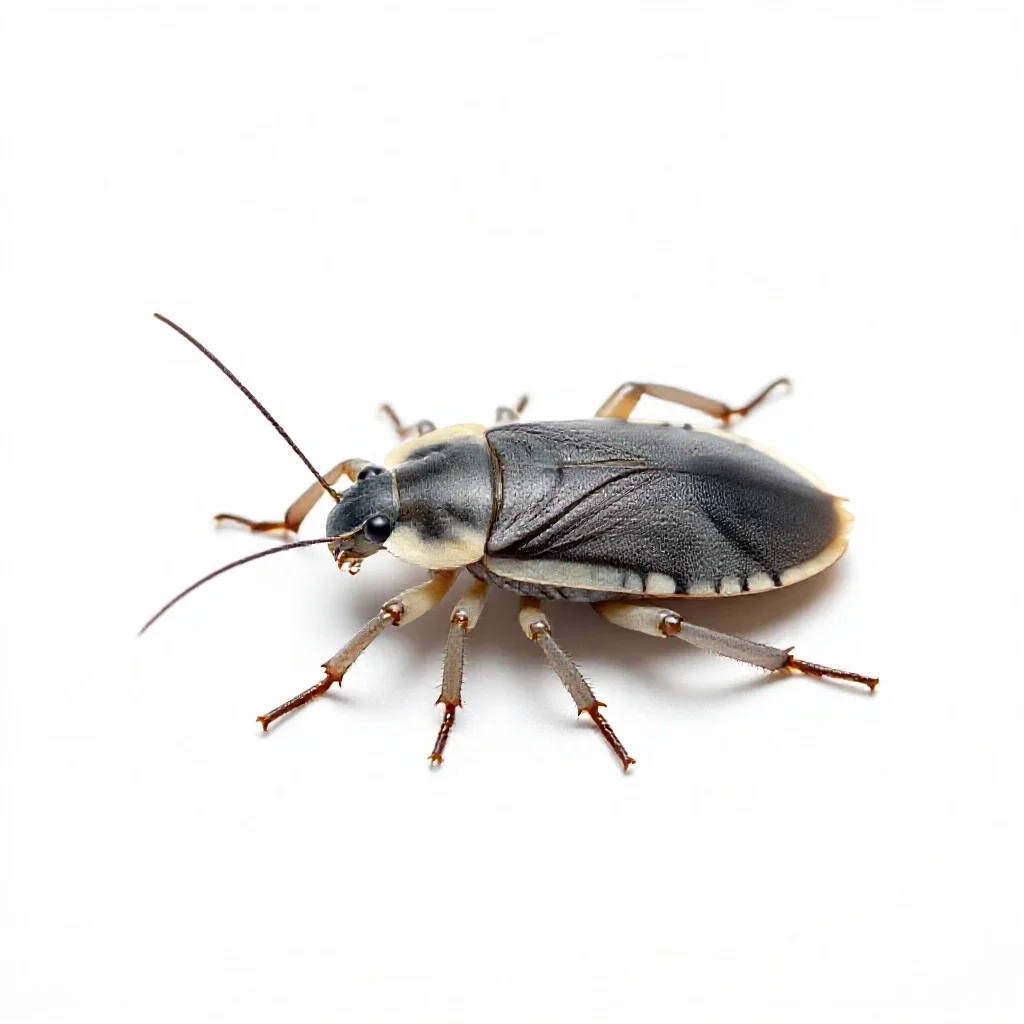Giant water bug isolated on a white background