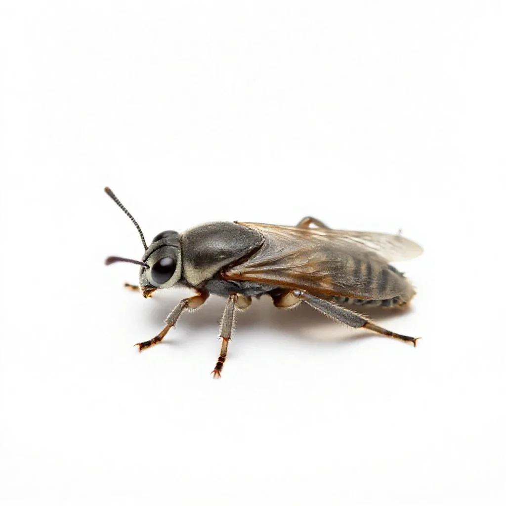 Gnat isolated on a white background