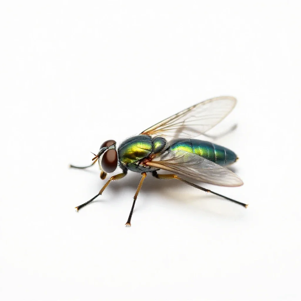 Greenbottle isolated on a white background
