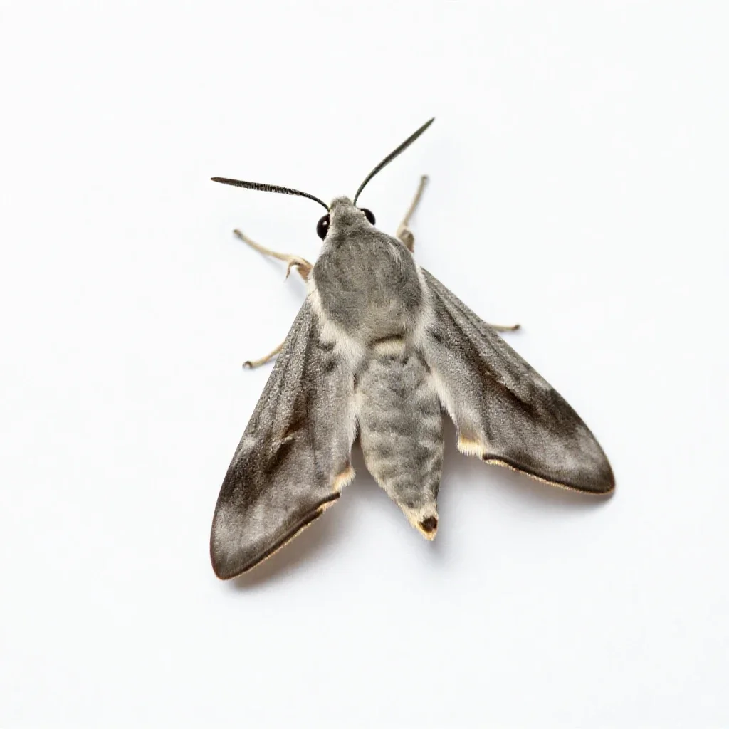 Hawkmoth isolated on a white background