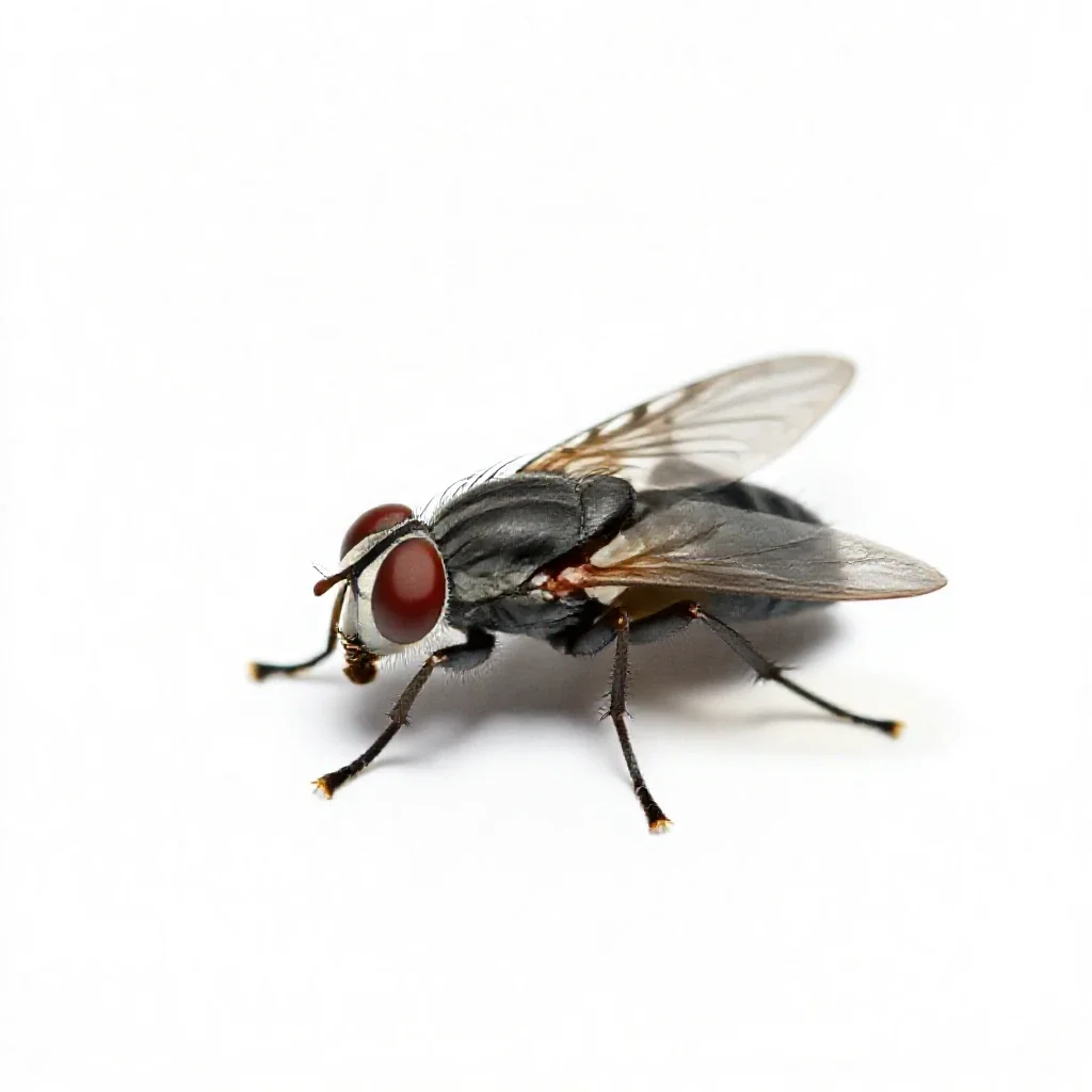 Horn fly isolated on a white background