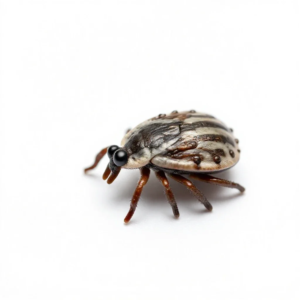 Horse tick isolated on a white background