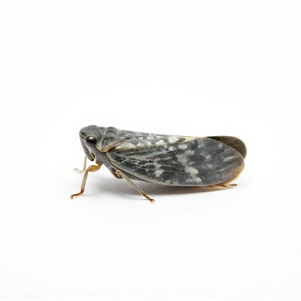 Jassid isolated on a white background