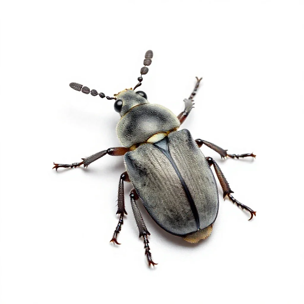 Lamellicorn beetle isolated on a white background