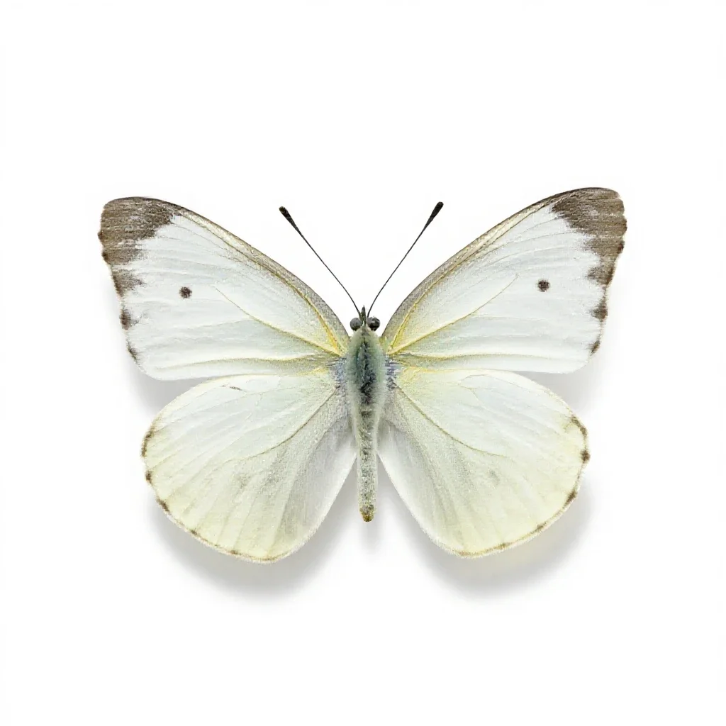 Large white isolated on a white background