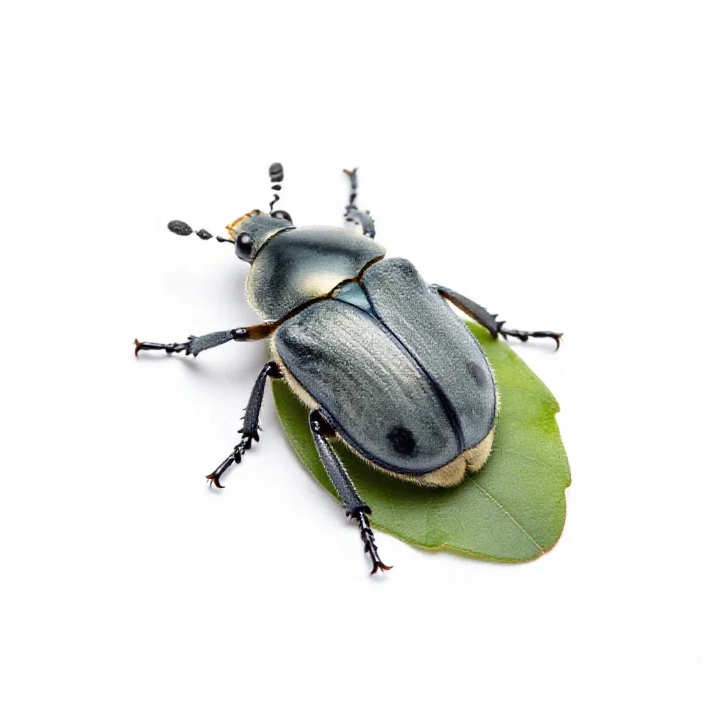 Leaf beetle isolated on a white background