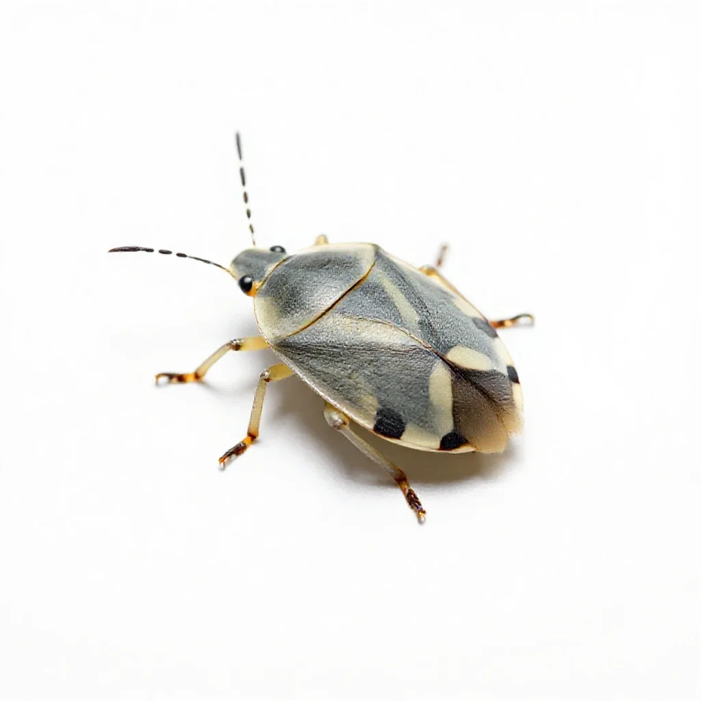 Leaf bug isolated on a white background
