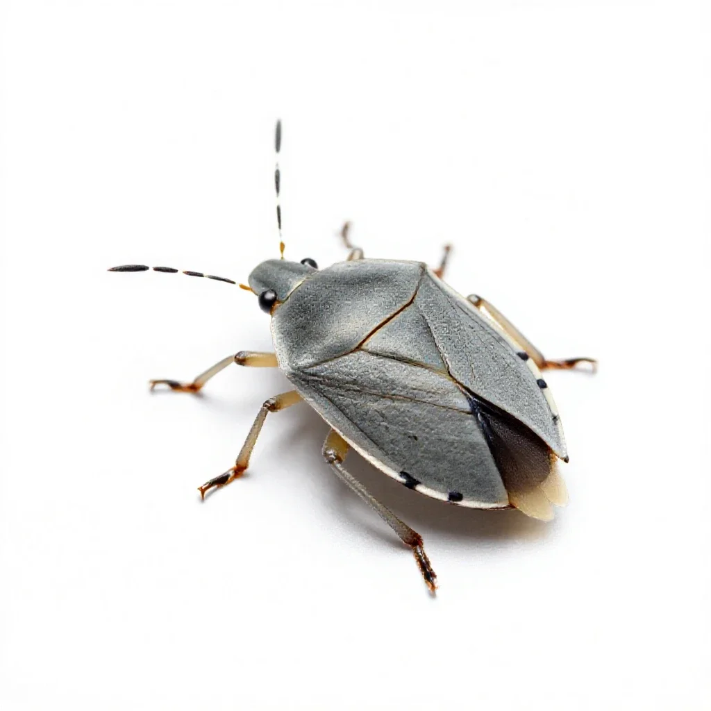 Leaf-footed bug isolated on a white background