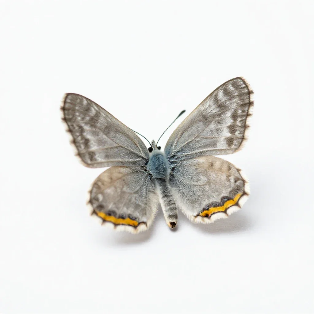 Lepidopterous insect isolated on a white background