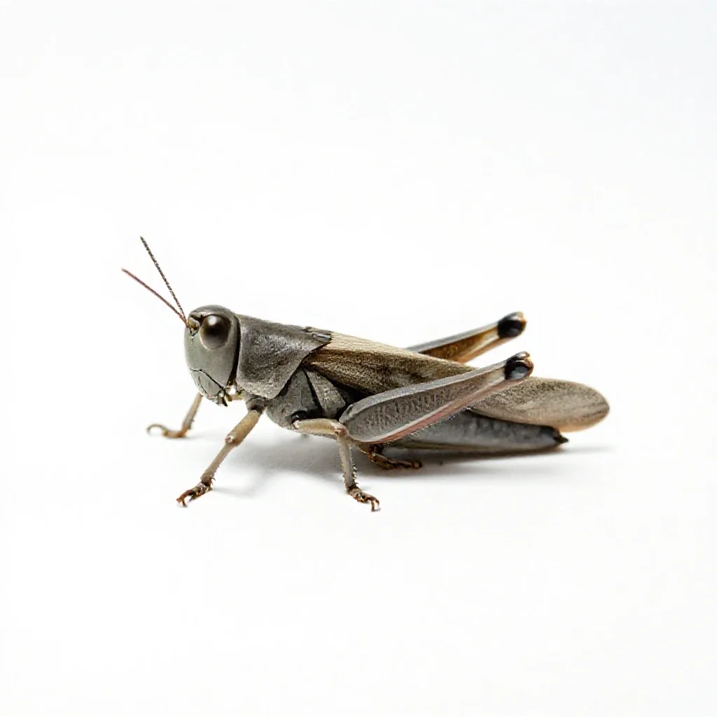 Locust isolated on a white background