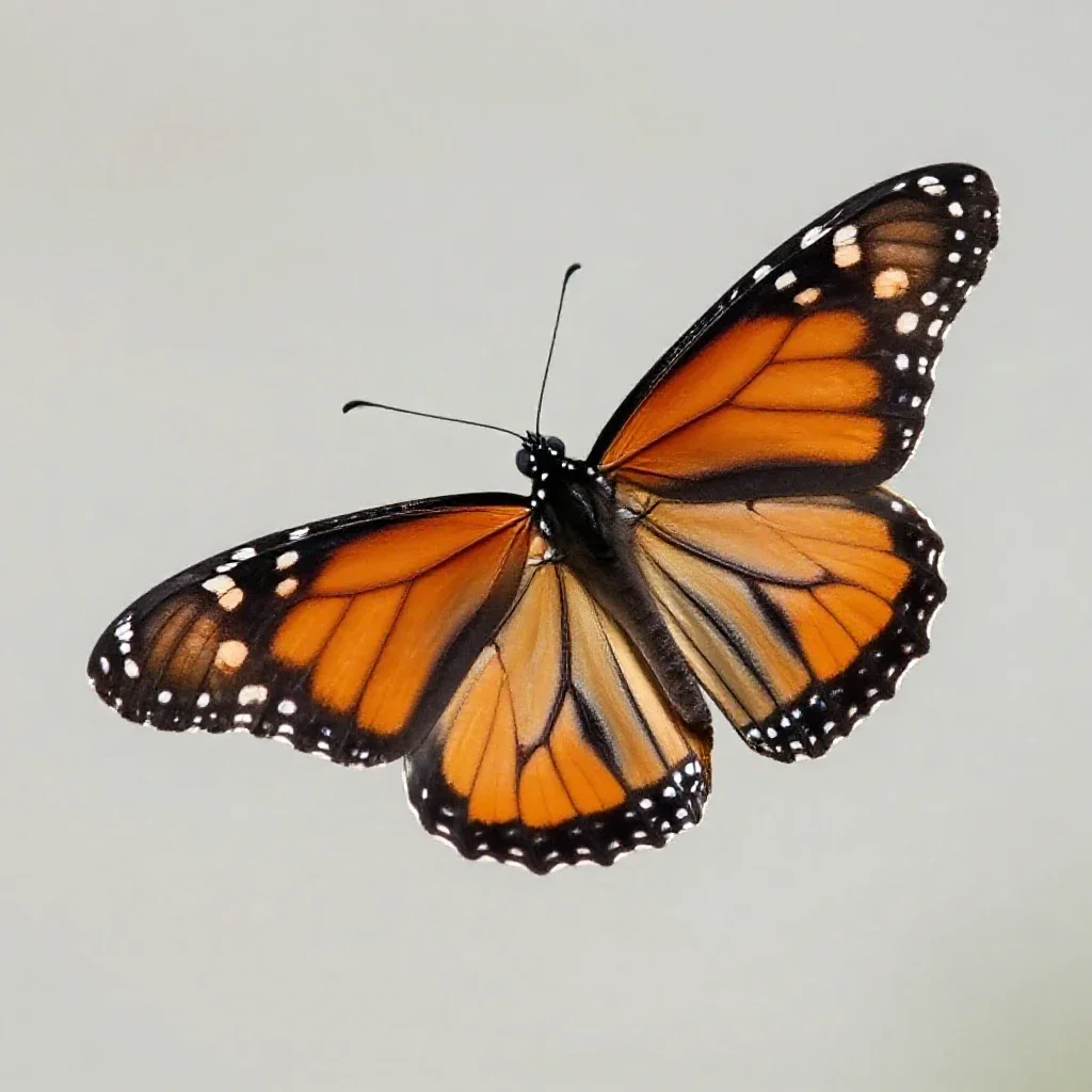 Monarch isolated on a white background