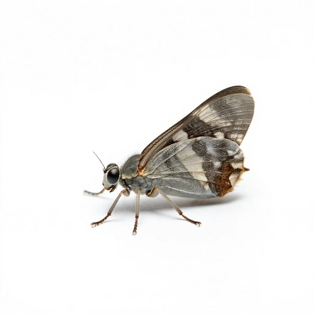 Neuropteron isolated on a white background