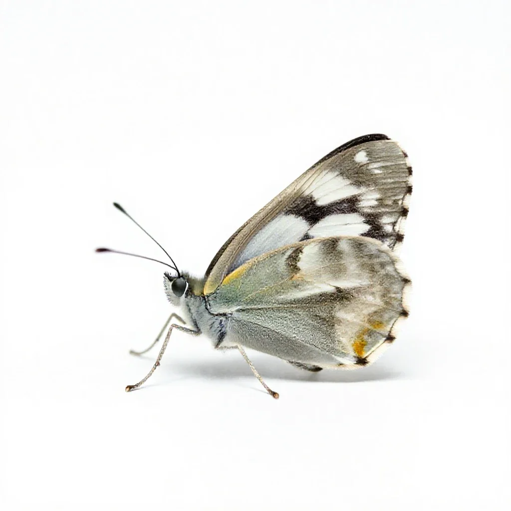 Nymphalid isolated on a white background