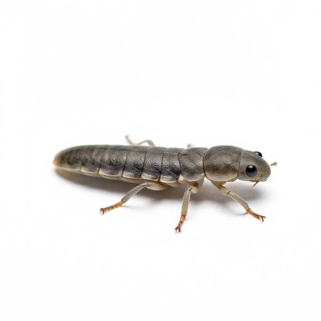 Phasmid isolated on a white background