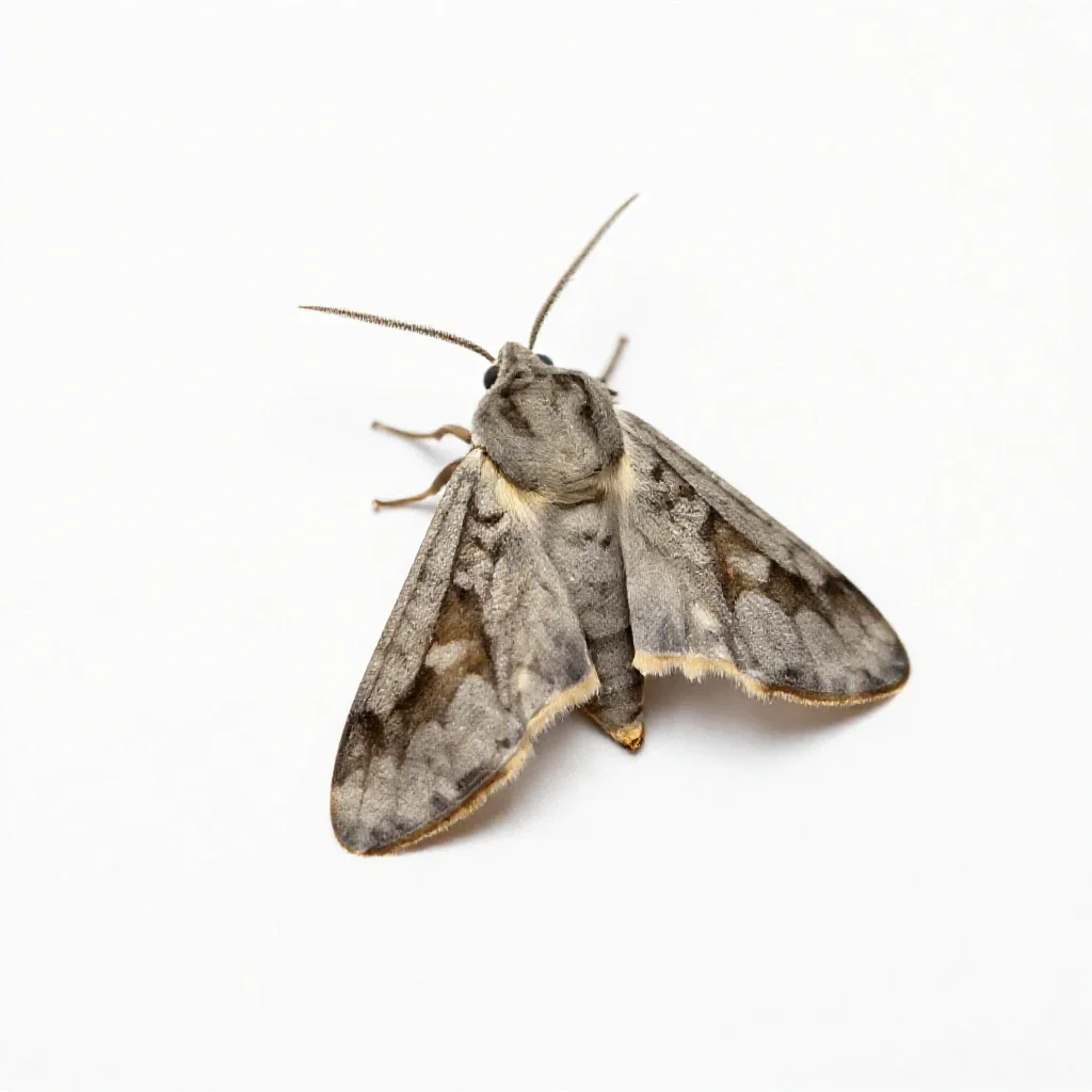 Potato moth isolated on a white background