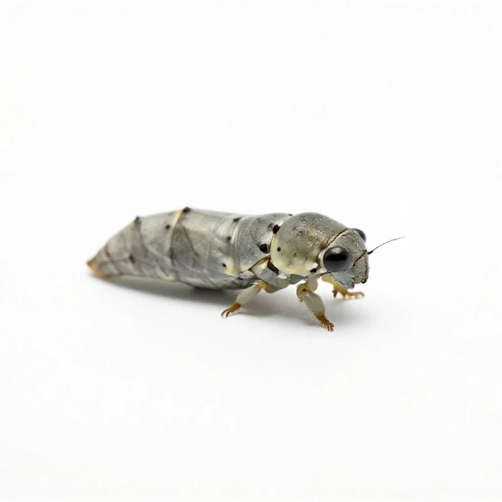 Pupa isolated on a white background